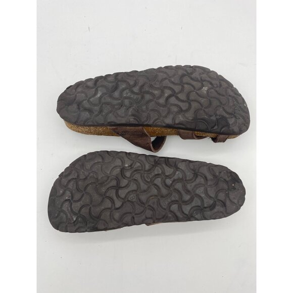 BIRKENSTOCK Mayari Strappy Toe Loop Sandal Womens SZ 36 Cork Brown Leather - Picture 6 of 9